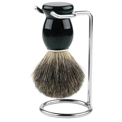 Mens Shaving Set - Brush, Stand, and Soap Bowl Kit